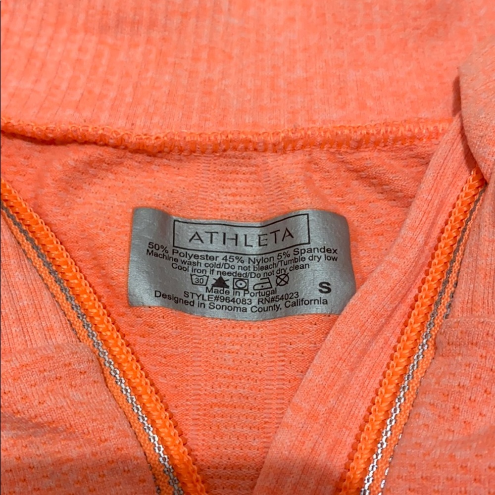 Athleta Ruched Quarter Zip Top - Picture 2 of 5